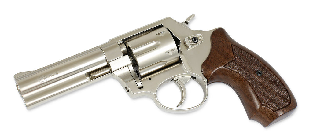 Röhm RG99N Mattvernickelt / Holzgriff Schreckschuss 9mm RK