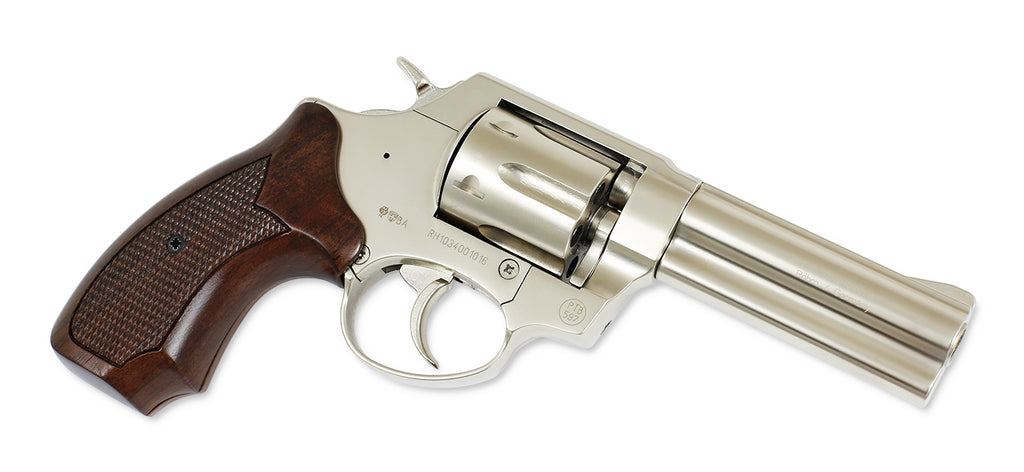 Röhm RG99N Mattvernickelt / Holzgriff Schreckschuss 9mm RK