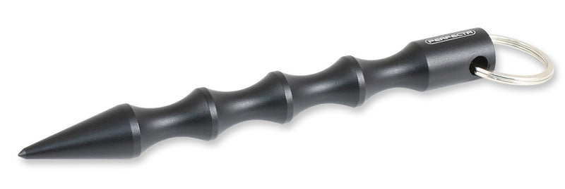 Perfecta KUBOTAN Schlüsselanhänger mit Fingerrillen schwarz