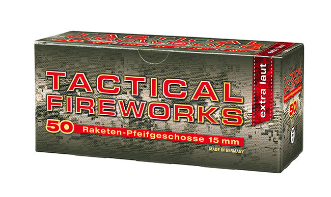 Tactical Fireworks Pyro Pfeifgeschosse 50 tlg. für Schreckschuss Waffen