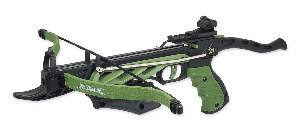 Alligator Pistolenarmbrust Schwarz/Grün - 80lbs / 175 kmh 