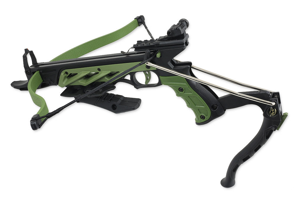 Alligator Pistolenarmbrust Schwarz/Grün - 80lbs / 175 kmh 