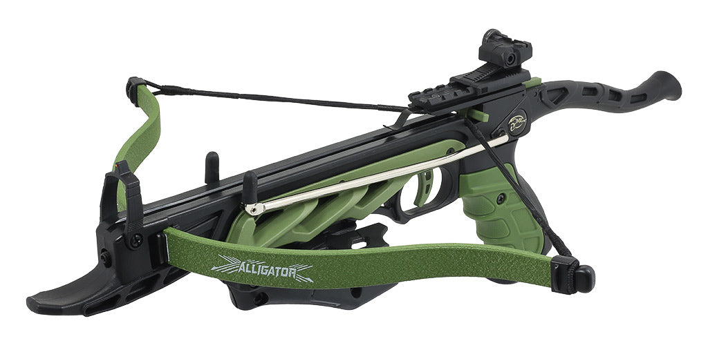 Alligator Pistolenarmbrust Schwarz/Grün - 80lbs / 175 kmh 