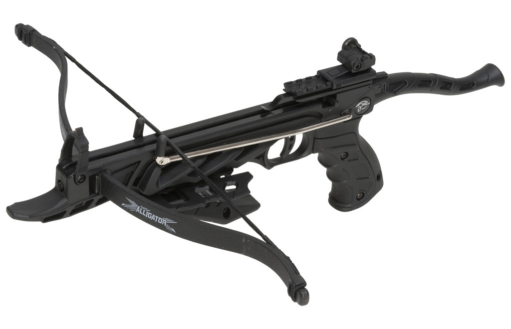 Alligator Pistolenarmbrust Schwarz/Schwarz- 80lbs / 175 kmh - Aluminiumpfeile