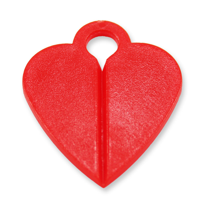 100 Schießbuden rote Kunststoffherzen