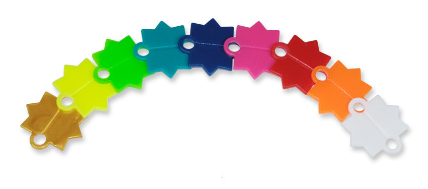 100 Luftgewehr Schießbuden Sterne bunt gemischt