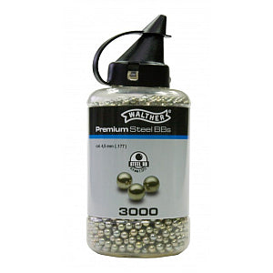 3000 Walther Premium Stahlrundkugeln 4,50mm