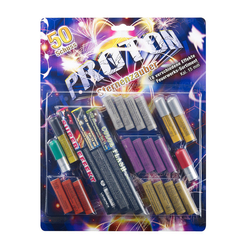 Proton Sternenzauber Pyro Feuerwerk 50 tlg