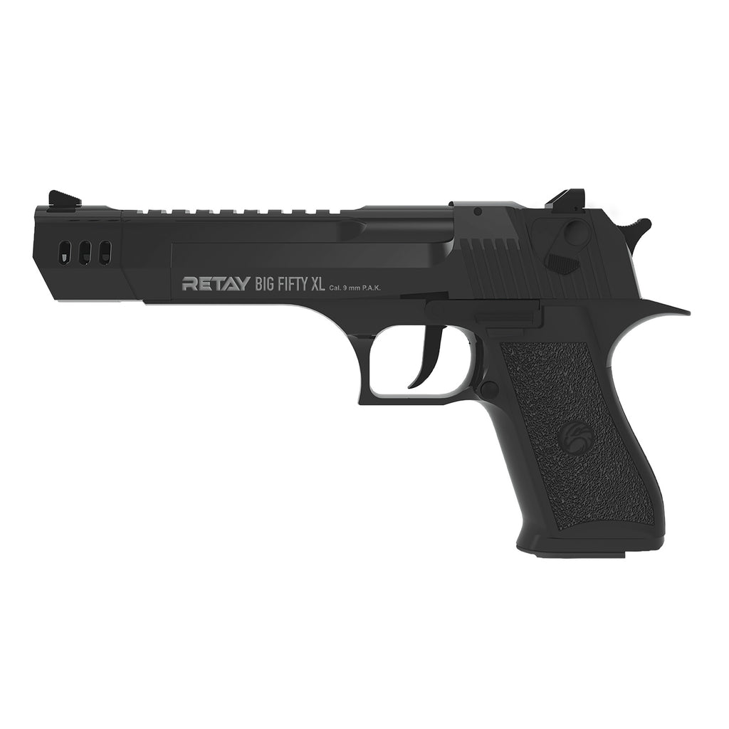 RETAY Big Fifty XL Black Schreckschusspistole 9mm PAK in Vollmetall