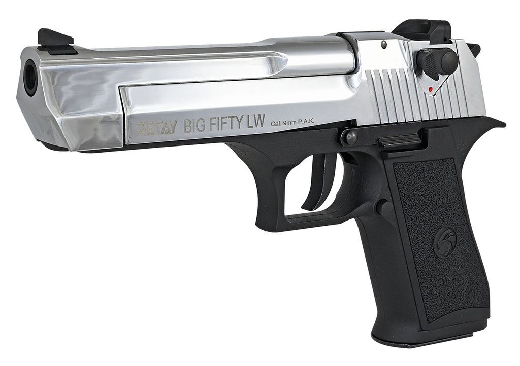 RETAY Big Fifty Chrome-Finish Schreckschusspistole 9mm PAK