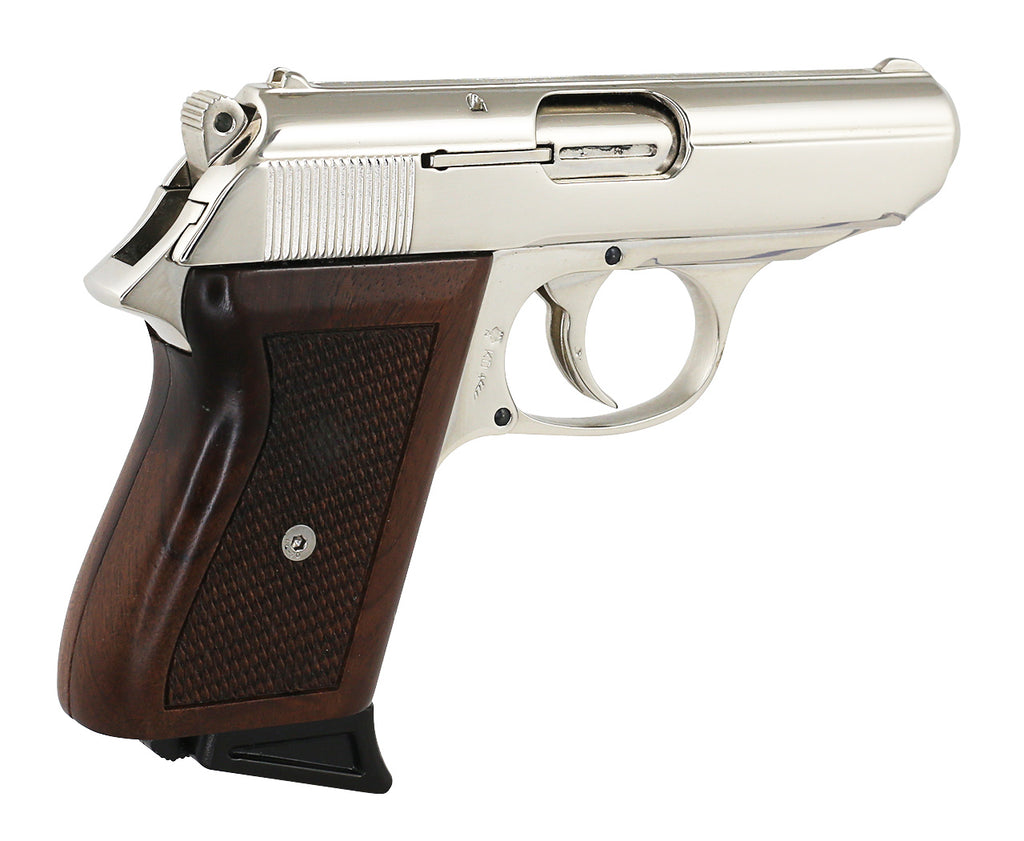 Rarität ! Röhm RG800 verchromt mit Holzgriffschalen Kaliber 8mm - VERKAUFT !