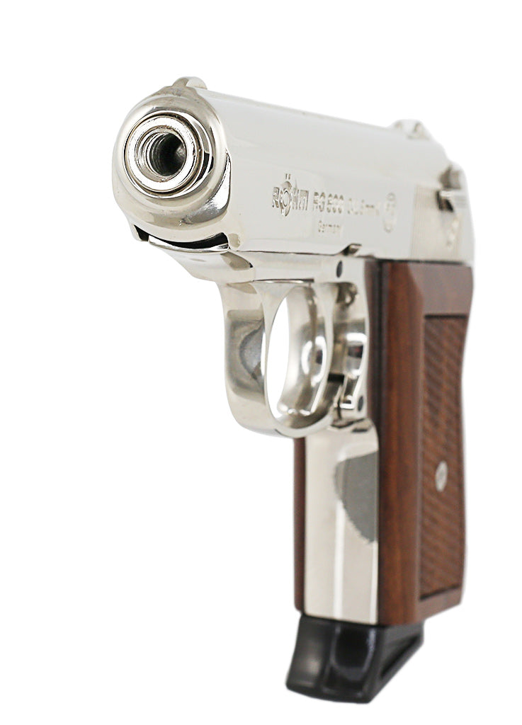 Rarität ! Röhm RG800 verchromt mit Holzgriffschalen Kaliber 8mm - VERKAUFT !
