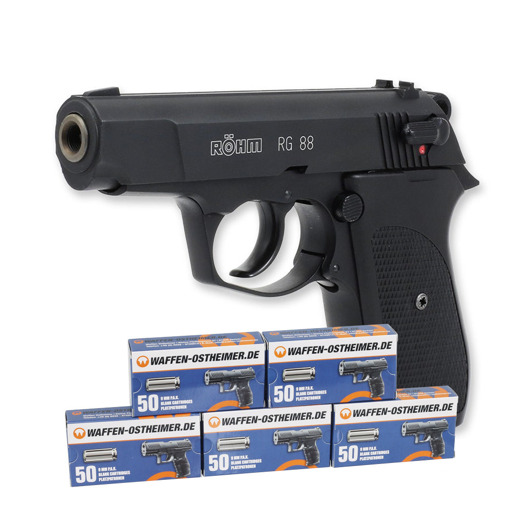Röhm RG88 Schreckschuss Pistole 9mm PAK +250 Knallpatronen