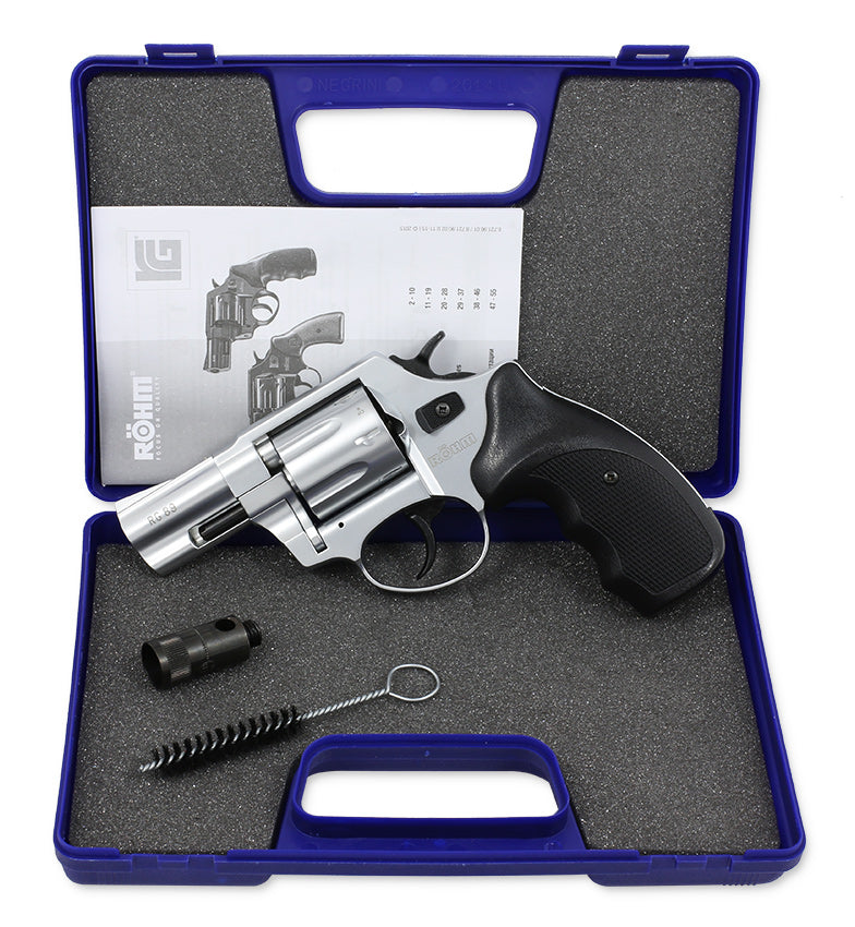 Röhm RG89 Alu Chrome Schreckschuss Revolver 9mm RK - Made in Germany