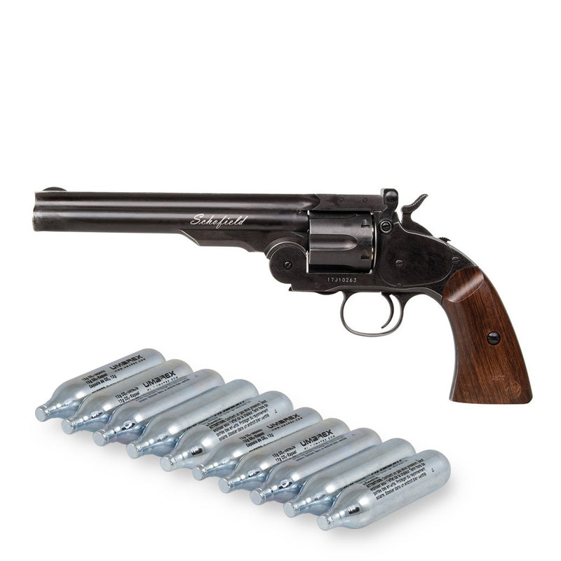 Schofield 6" CO2 Revolver Aging Black