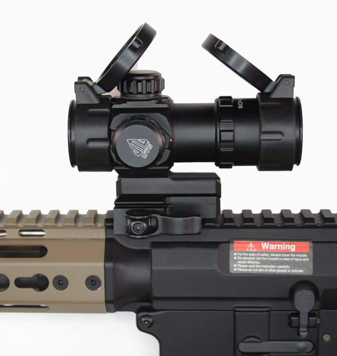 UTG 3.9" CQB Rot / Grün ITA kompaktes Leuchtpunktvisier / Red Dot mit Schnellverschluss
