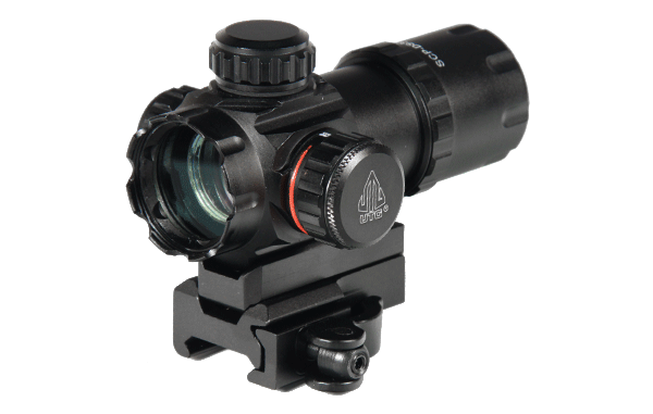 UTG 3.9" CQB Rot / Grün ITA kompaktes Leuchtpunktvisier / Red Dot mit Schnellverschluss