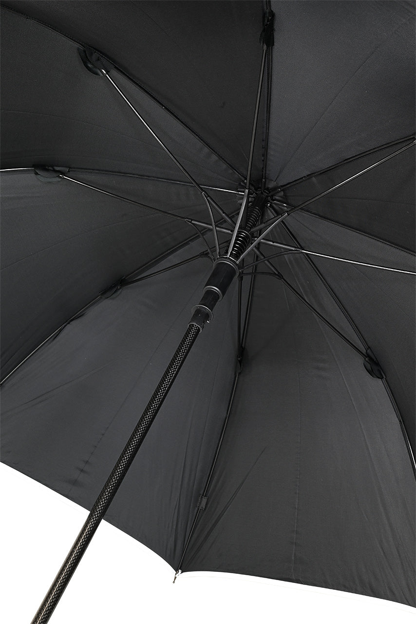 Sicherheitsregenschirm mit Nussbaumknauf und Reflektionsband