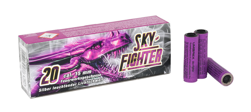 Sky Fighter 20 tlg. Weco Pyro Feuerwerk für Schreckschuss  - Signaleffekte zu Silvester