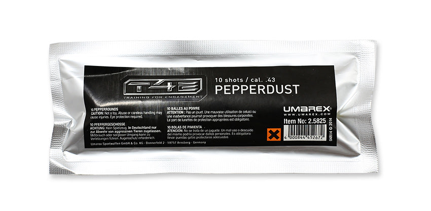 T4E Pepper Dust Pepperballs Kaliber .43 RAM 10 Stück