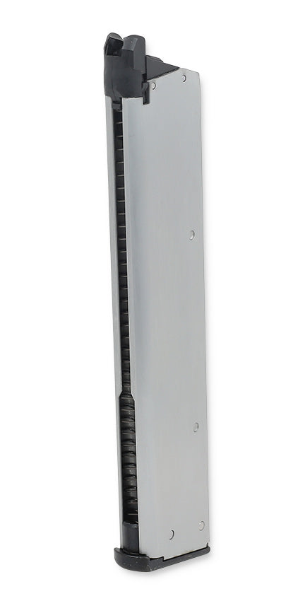 Tokyo Marui verlängertes Magazin M.E.U. / 1911 / Desert Warrior GBB Airsoft - 40 Schuss - silber 