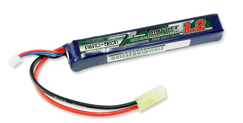 Turnigy Nano-Tech 11,1V 1200mah 25-50C Lipo Airsoft Akku Stick-Type