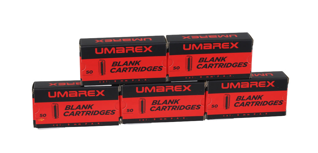 UMAREX Knallpatronen im Kaliber 9mm PAK - Sparset 250 Partonen