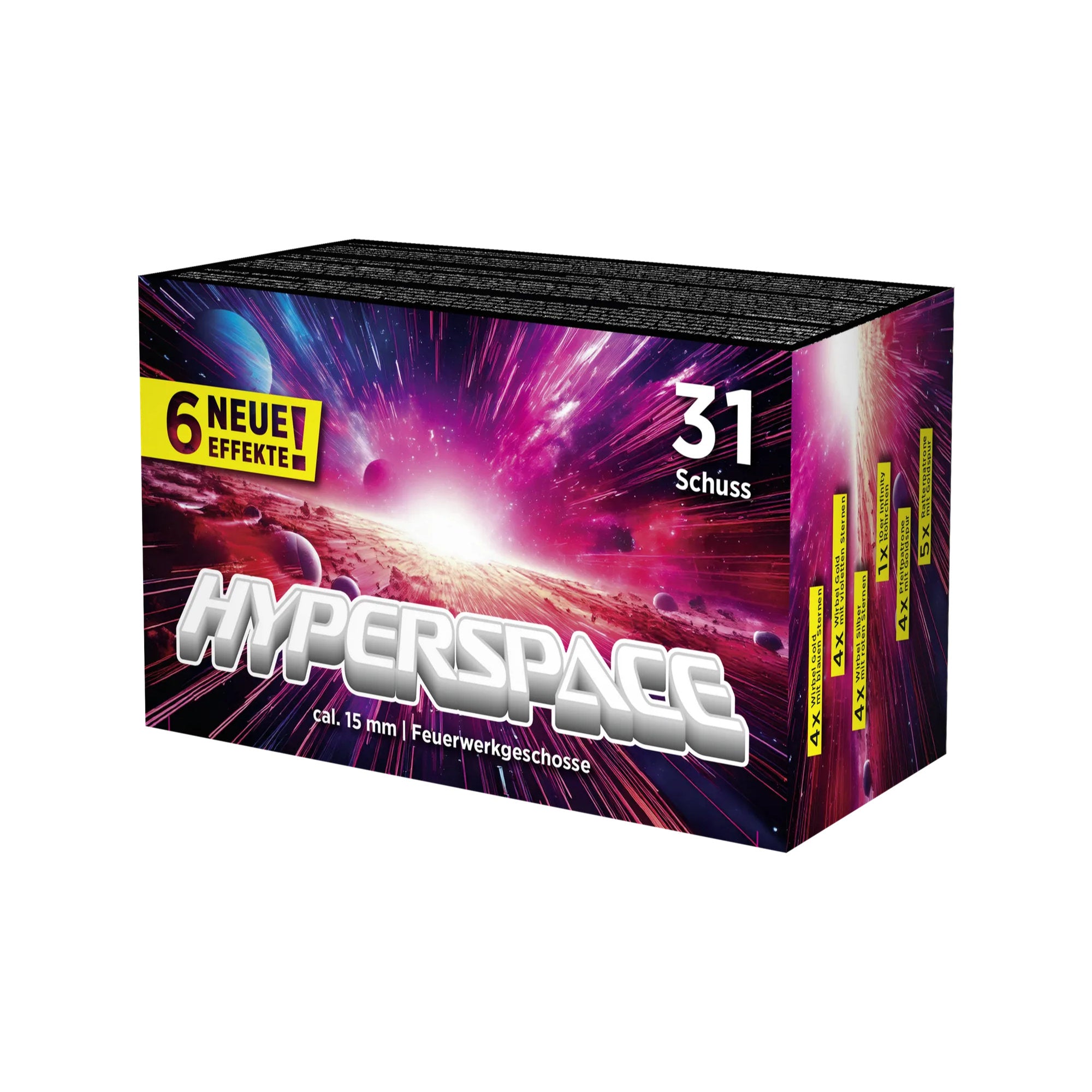 Hyperspace  31 tlg. Sortiment Weco Pyro Feuerwerk für Schreckschuss