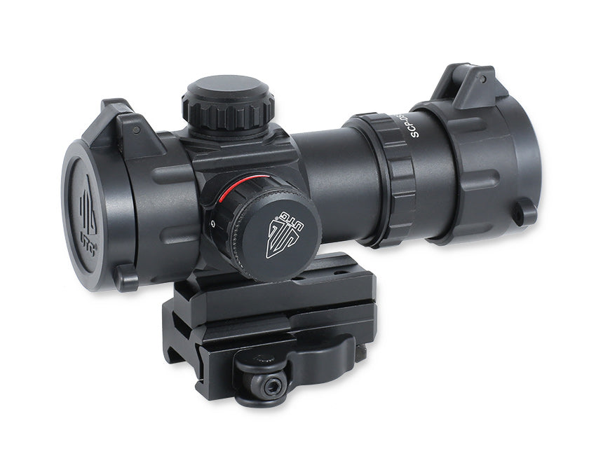 UTG 3.9" CQB Rot / Grün ITA kompaktes Leuchtpunktvisier / Red Dot mit Schnellverschluss