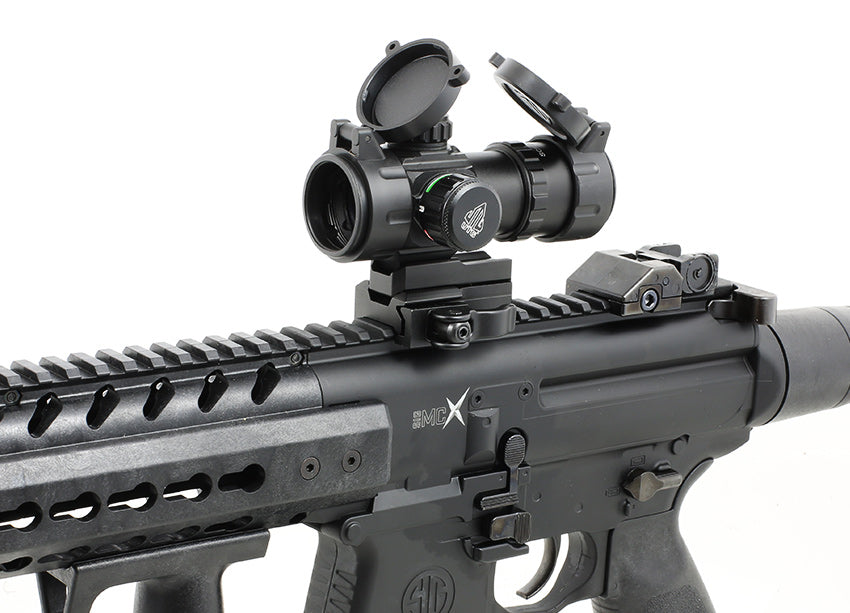 UTG 3.9" CQB Rot / Grün ITA kompaktes Leuchtpunktvisier / Red Dot mit Schnellverschluss