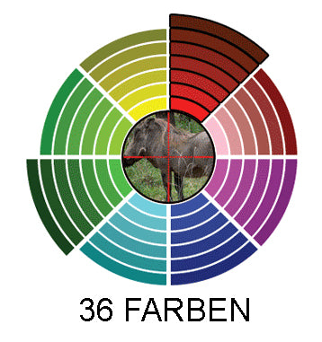 36 verschidene Farbvarianten