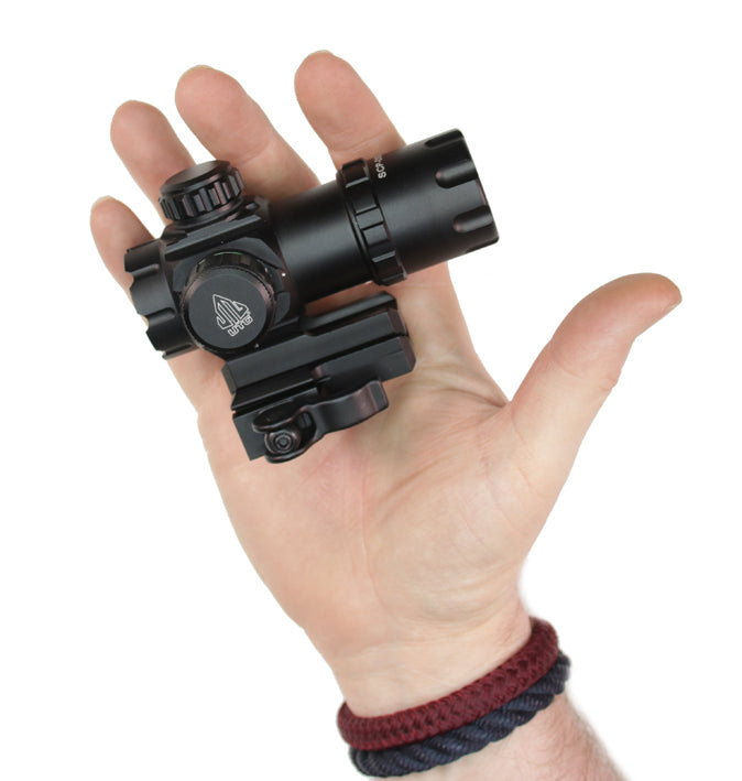 UTG 3.9" CQB Rot / Grün ITA kompaktes Leuchtpunktvisier / Red Dot mit Schnellverschluss