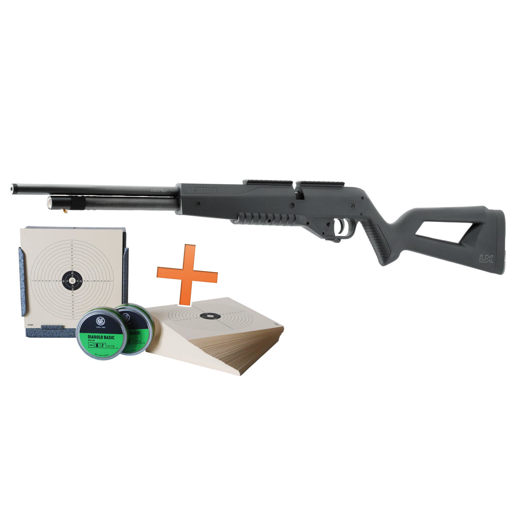 UX Iconix Pressluftgewehr 4,5mm Diabolo Kugelfangset
