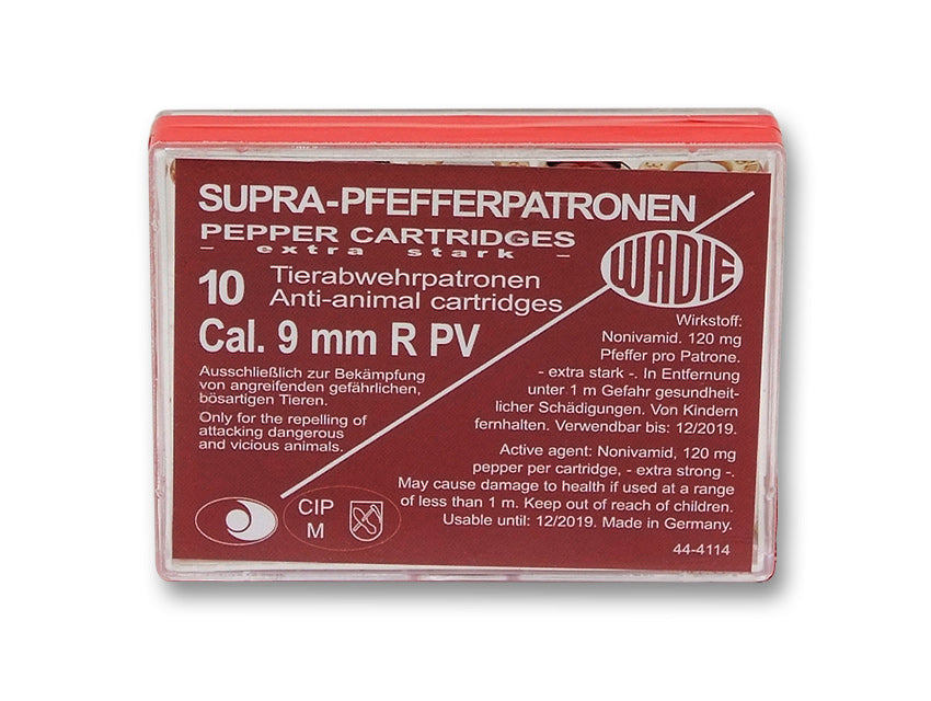 Wadie Supra Pfefferpatronen 9mm RK Revolver