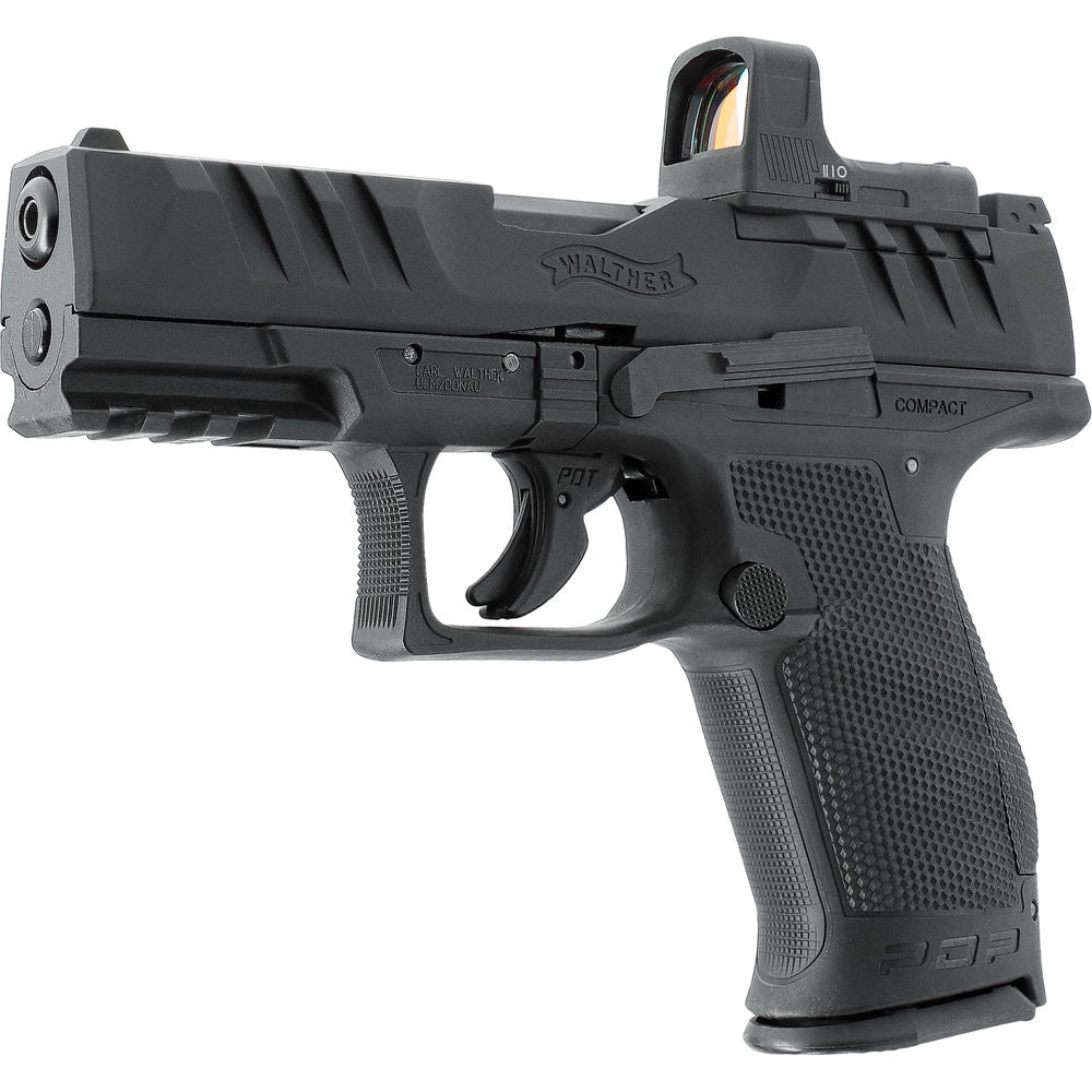 Walther PDP Compact 4" 4,5 BB Set – CO₂ Blowback Luftdruckwaffe mit Umarex RDS 8
