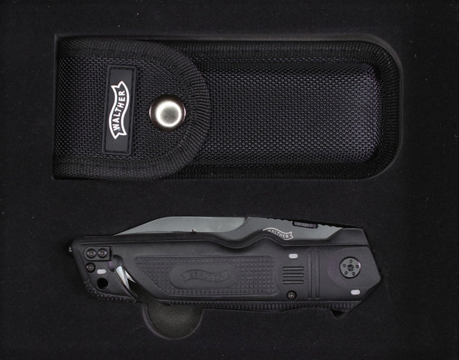Walther Rescue Knife Rettungsmesser schwarzer Griff