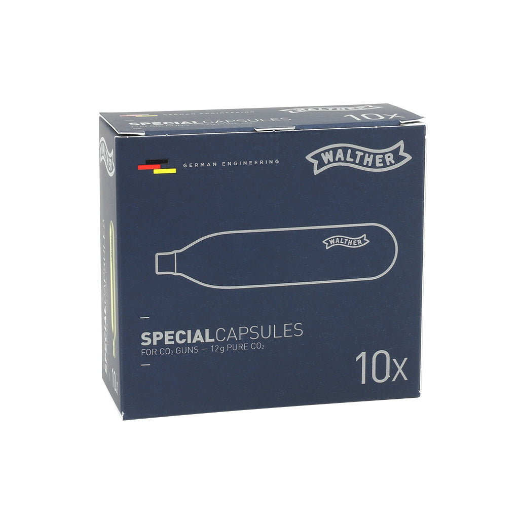 12 Gramm CO2 Kapseln von Walther, 10er Pack