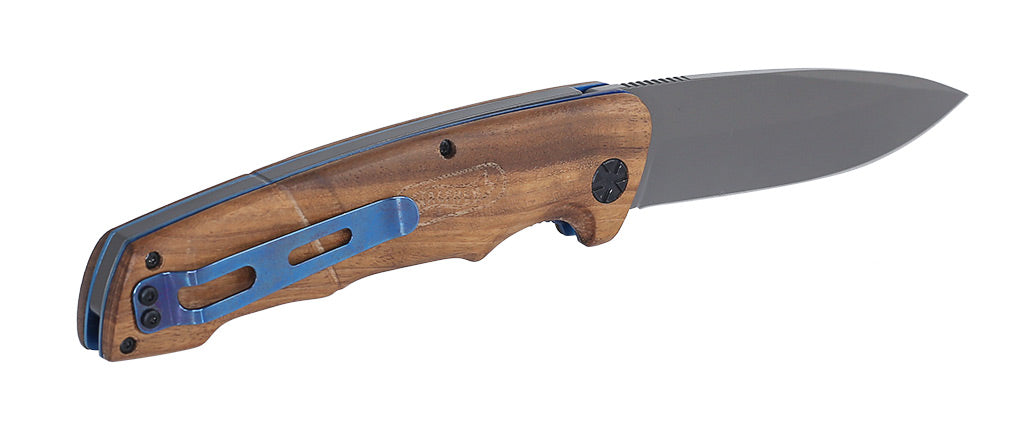 Walther BWK 7 - Blue Wood Knife - Outdoor Klappmesser