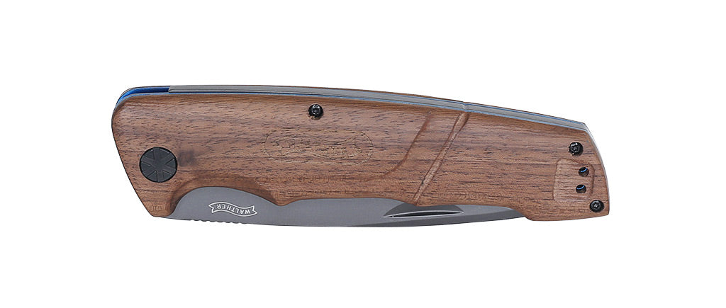 Walther BWK 7 - Blue Wood Knife - Outdoor Klappmesser