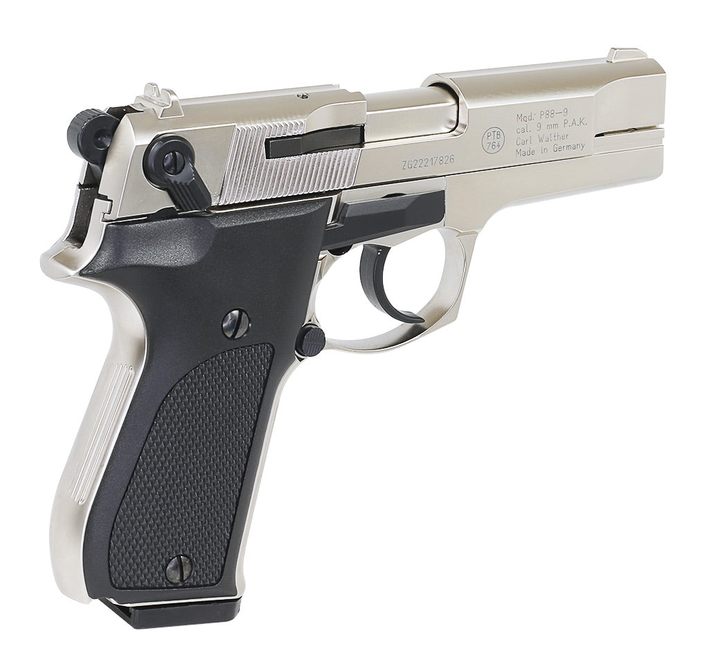 Walther P88 mattvernickelt Schreckschuss 9mm PAK 