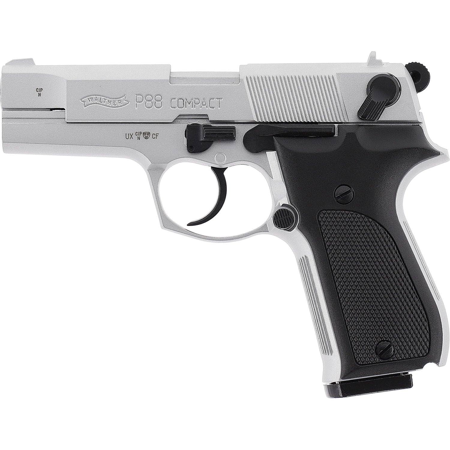 Walther P88 mattvernickelt Schreckschuss 9mm PAK