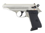 Walther PP polished chrome Schreckschuss Pistole 9mm PAK