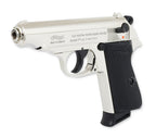 Walther PP polished chrome Schreckschuss Pistole 9mm PAK