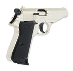 Walther PP polished chrome Schreckschuss Pistole 9mm PAK