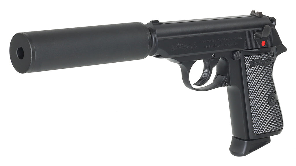 Walther PPK/S Gasblowback Airsoft 6mm BB mit Schalldämpfer