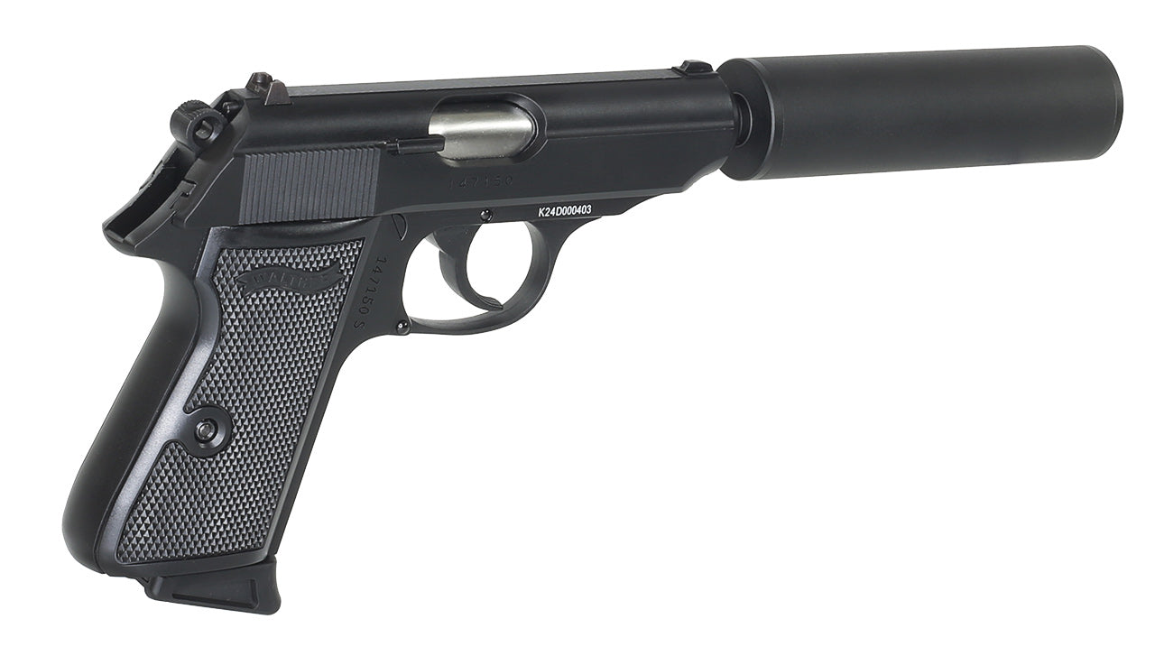 Walther PPK/S Gasblowback Airsoft 6mm BB mit Schalldämpfer