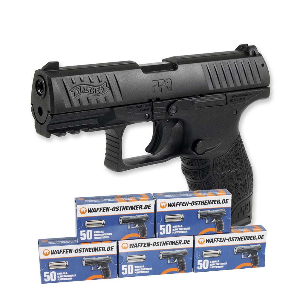 Walther PPQ M2 Schreckschuss 9mm PAK Sparset +250