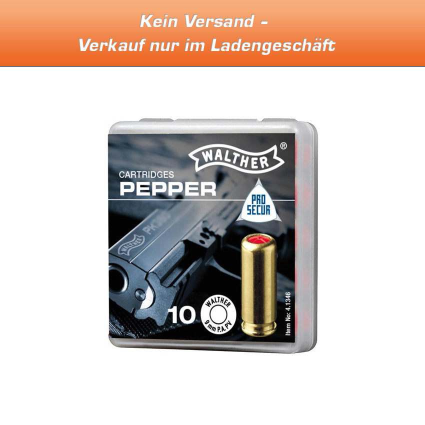 Walther Pfeffer-Gas Patronen 9mm PA 10 Schuss 