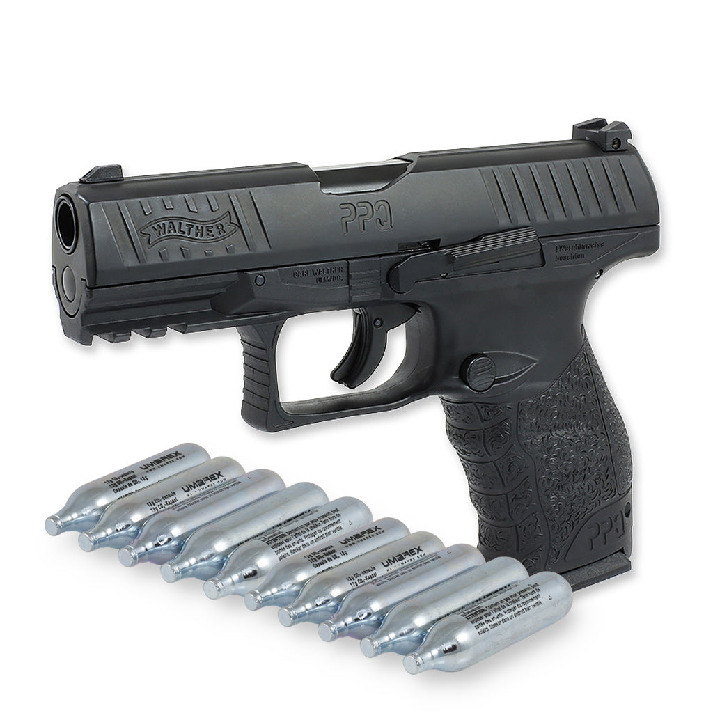 Walther RAM PPQ M2 T4E Kaliber .43 +10 Stück 12g CO2 Kapseln