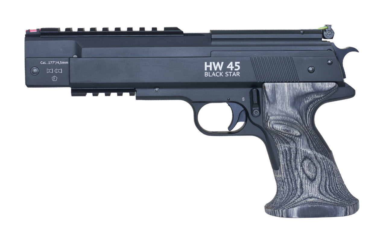 Weihrauch HW45 Black Star GEN2 Luftpistole 4,5mm mit Rail